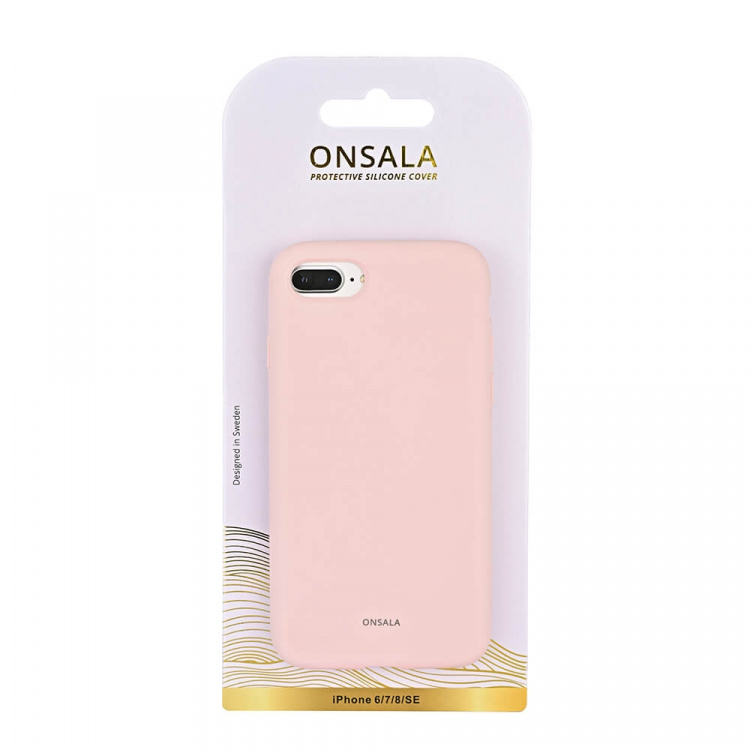 Onsala Suojakuori Silikooni Chalk Pink - iPhone 6/7/8/SE Onsala Suojakuori Silikooni Chalk Pink - iPhone 6/7/8/SE