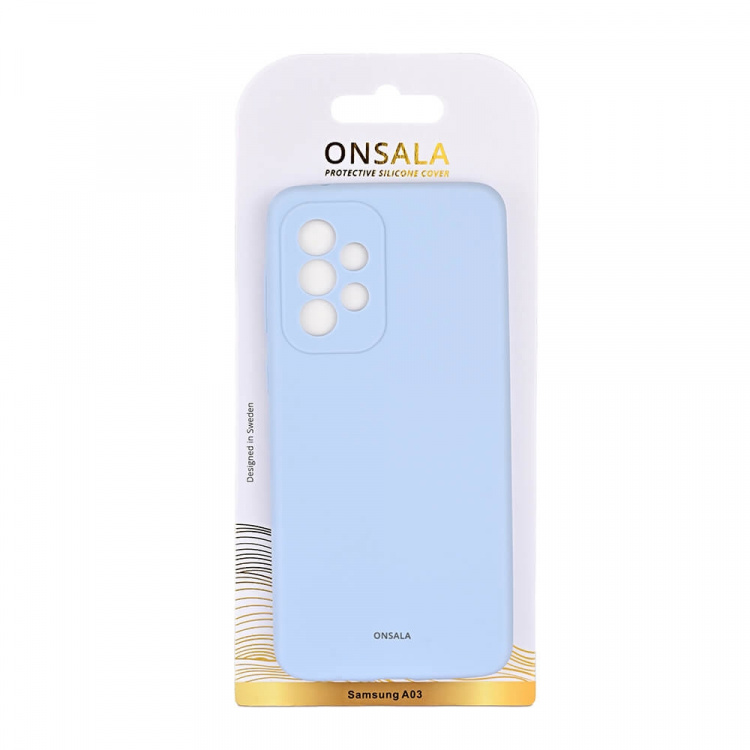 Onsala Suojakuori Silikooni Light Blue - Samsung A03