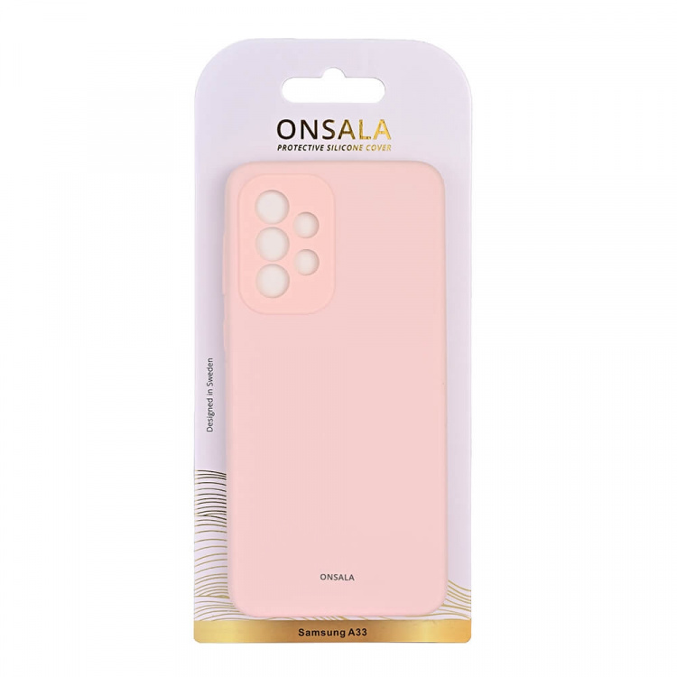 Onsala Suojakuori Silikooni Chalk Pink - Samsung A33