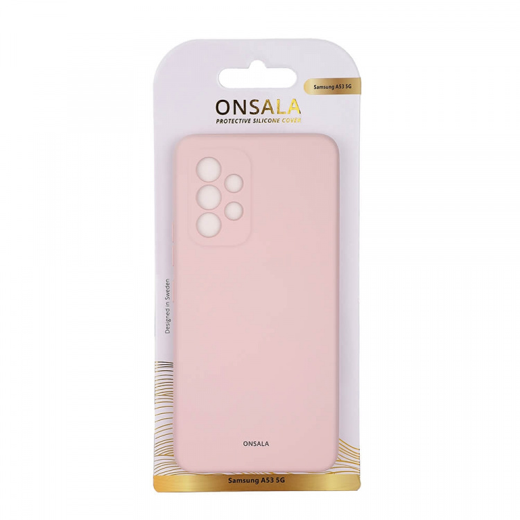 Onsala Suojakuori Silikooni Chalk Pink - Samsung A53
