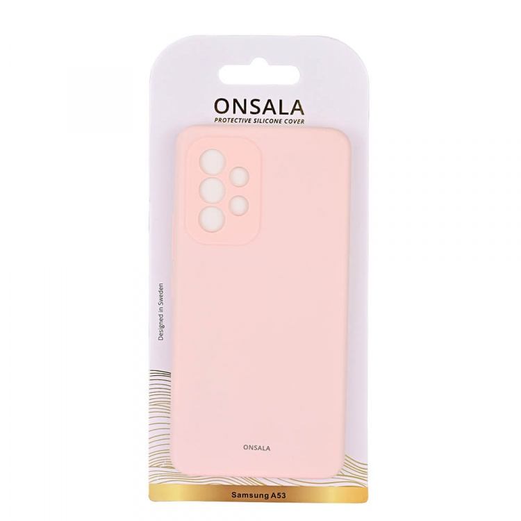 Onsala Suojakuori Silikooni Chalk Pink - Samsung A53