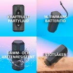 Sony XE-200 Trådlös portabel högtalare Svart