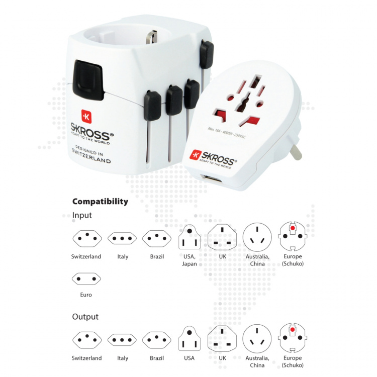 SKROSS World Adapter PRO World USB SKROSS World Adapter PRO World USB
