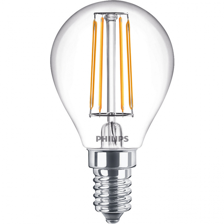 Philips 2-pack LED E14 Klot 4,3W (40W) Klar 250lm Philips 2-pack LED E14 Klot 4,3W (40W) Klar 250lm