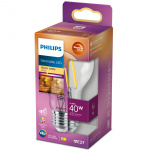 Philips LED E27 Normal 3,4W (40W) Klar Dim WarmGl 470 Philips LED E27 Normal 3,4W (40W) Klar Dim WarmGl 470