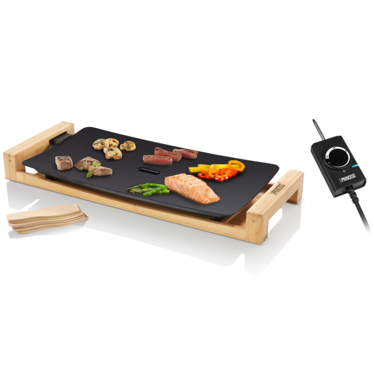 Princess Bordsgrill Table Chef Pure Black Bamboo 50X25