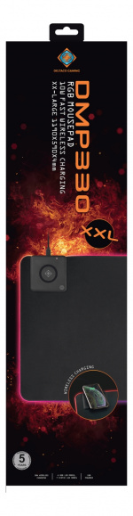 DELTACO GAMING DMP330 RGB-hiirimatto, XXL-koko, 10W pikalataus, musta