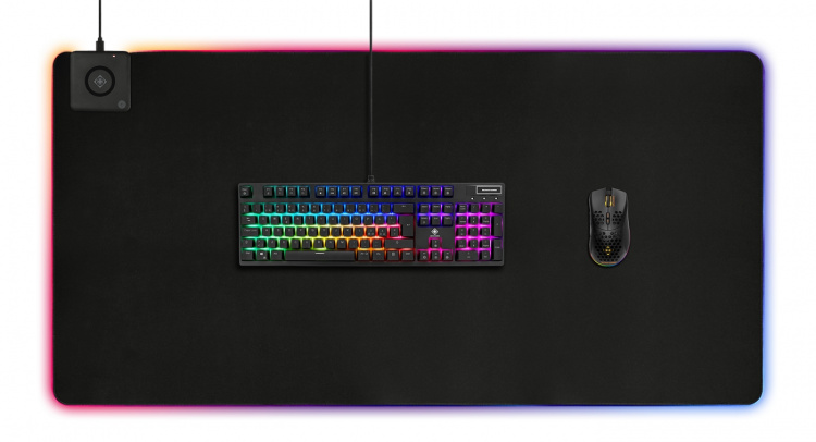 DELTACO GAMING DMP330 RGB-hiirimatto, XXL-koko, 10W pikalataus, musta