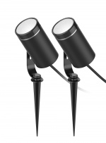 DELTACO SMART HOME Smart RGB puutarhavalo, musta