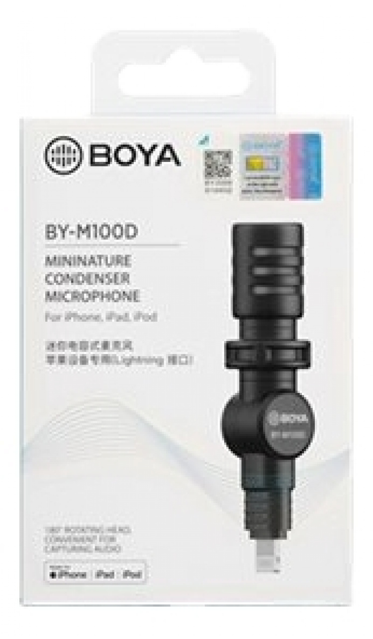 BOYA Plug-in ja play-mikrofoni (Lightning)