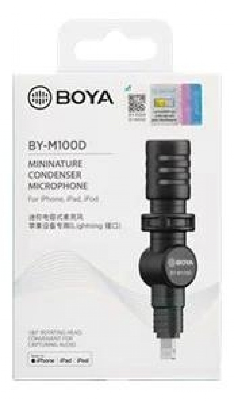 BOYA Plug-in ja play-mikrofoni (Lightning)