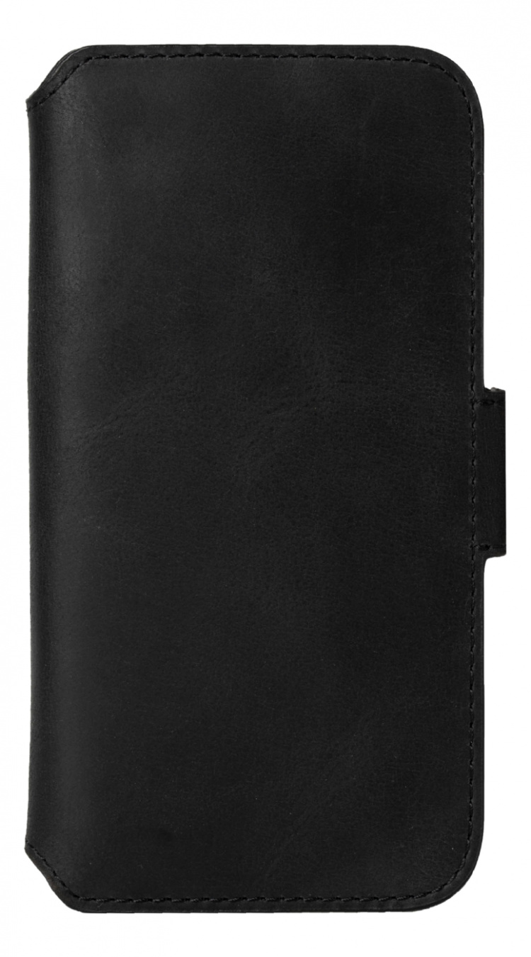 iPhone 12 Pro Max -puhelinlompakko nahka, musta