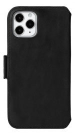 Krusell iPhone 12 Mini PhoneWallet Leather, Black Krusell iPhone 12 Mini PhoneWallet Leather, Black