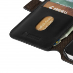 Krusell iPhone 12 Mini PhoneWallet Leather, Black Krusell iPhone 12 Mini PhoneWallet Leather, Black