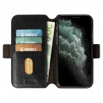 Krusell iPhone 12 Mini PhoneWallet Leather, Black Krusell iPhone 12 Mini PhoneWallet Leather, Black