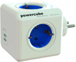 PowerCube Original virtapaneeli, 4 pistorasiaa, 2x USB, sininen