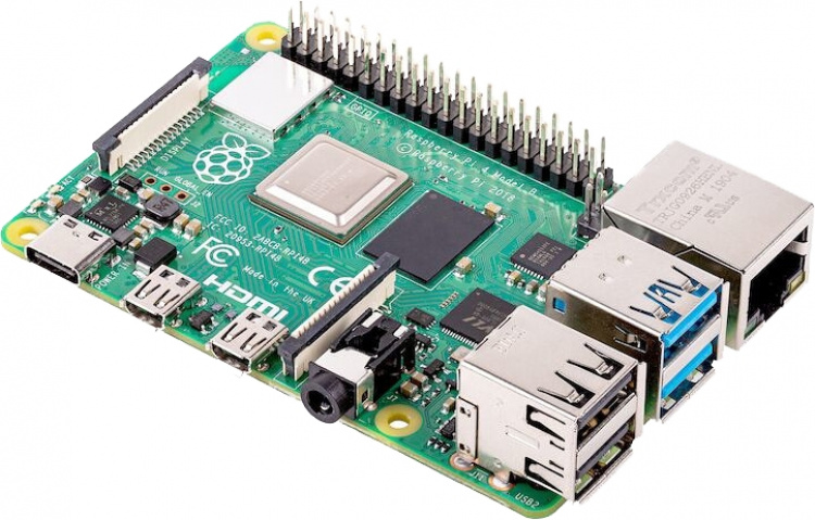 Raspberry Pi 4 Model B, 4 GB RAM, USB-C, dual Micro HDMI Raspberry Pi 4 Model B, 4 GB RAM, USB-C, dual Micro HDMI