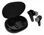 STREETZ True Wireless Stereo in-ear, dual earbuds, charge case, black