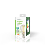 Nedis LED-lamppu E14 | G45 | 4.5 W | 470 lm | 2700 | Himmennettävä | Lämmin Valkoinen | Retrotyylinen | 1 kpl | Kirkas