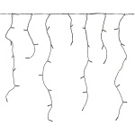 Nedis Koristeellinen Jääpuikko Valot | 180 LED\'s | Lämmin Valkoinen | 5.90 m | Kevyet vaikutukset: 7 | Verkkovirtakäyttöinen