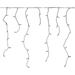 Nedis Koristeellinen Jääpuikko Valot | 180 LED\'s | Lämmin Valkoinen | 5.90 m | Kevyet vaikutukset: 7 | Verkkovirtakäyttöinen