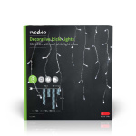 Nedis Koristeellinen Jääpuikko Valot | 360 LED\'s | Kylmä Valkoinen | 9.00 m | Kevyet vaikutukset: 7 | Verkkovirtakäyttöinen