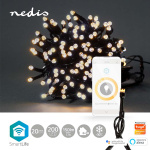 Nedis SmartLife Jouluvalot | Nauha | Wi-Fi | Lämmin Valkoinen | 200 LED\'s | 20.0 m | Android™ / IOS