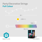 Nedis SmartLife-koristevalot | Partylight | Wi-Fi | RGB / Valkoinen | 10 LED\'s | 9.00 m | Android™ / IOS | Polttimon halkaisija: 50 mm Nedis SmartLife-koristevalot | Partylight | Wi-Fi | RGB / Valkoinen | 10 LED\'s | 9.00 m | Android™ / IOS | Polttimon halkaisija: 50 mm