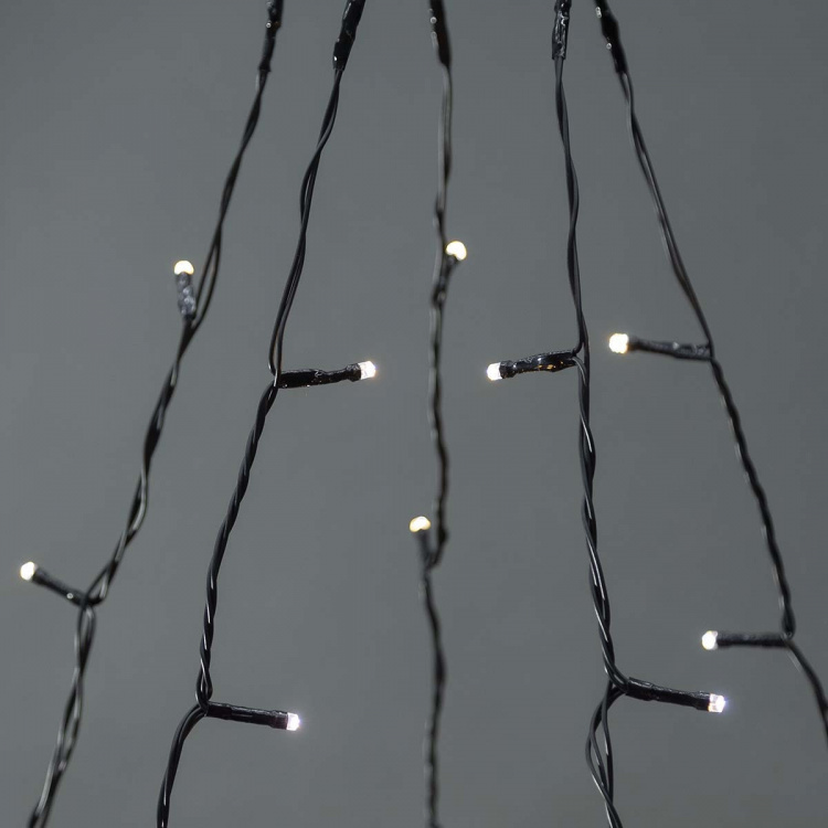 Nedis SmartLife Jouluvalot | Puu | Wi-Fi | Lämpimästä kylmään valkoiseen | 200 LED\'s | 20.0 m | 5 x 4 m | Android™ / IOS