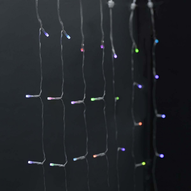 Nedis SmartLife Jouluvalot | Verho | Wi-Fi | RGB | 180 LED\'s | 3 m | Android™ / IOS