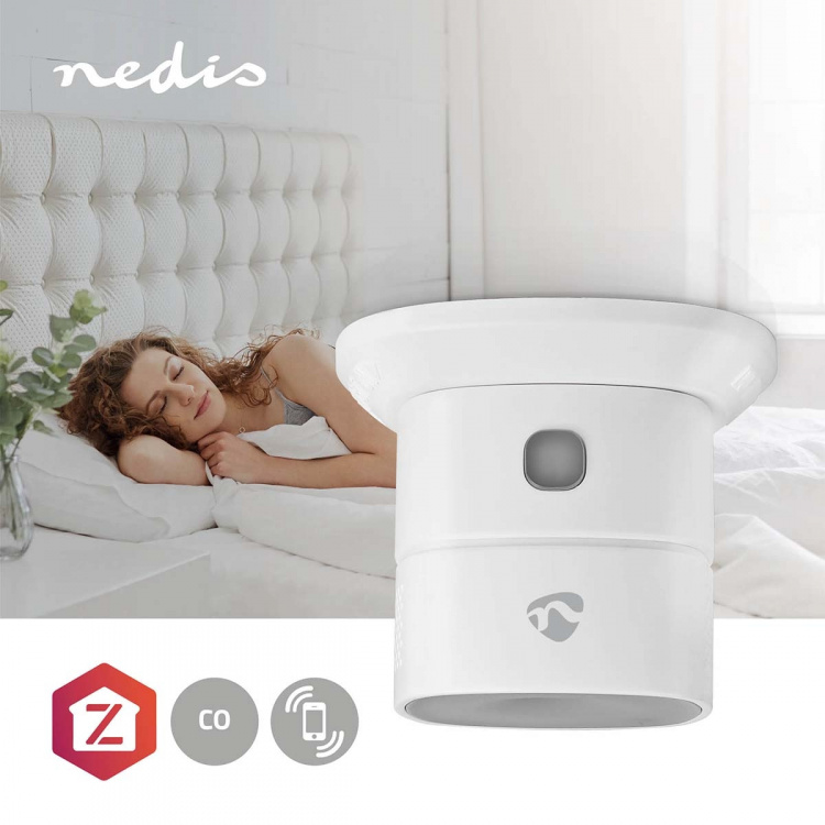 Nedis SmartLife CO-Ilmaisin | Zigbee 3.0 | Paristokäyttöinen | Anturin käyttöikä: 10 Vuotta | EN 50291 | Android™ / IOS | Testipainikkeella | 85 dB | Valkoinen Nedis SmartLife CO-Ilmaisin | Zigbee 3.0 | Paristokäyttöinen | Anturin käyttöikä: 10 Vuotta | EN 50291 | Android™ / IOS | Testipainikkeella | 85 dB | Valkoinen