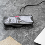 Champion Trådlös Laddare QI Metall/Tyg Champion Trådlös Laddare QI Metall/Tyg