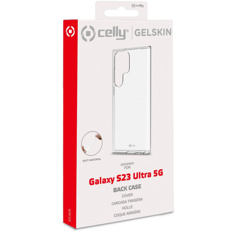Celly Gelskin TPU kansi Galaxy S23 Ultra 5G Transp