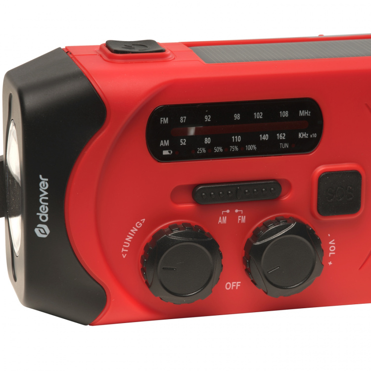 Denver Radio med vev och solcellsuppl