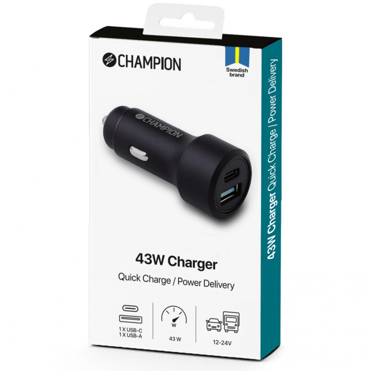 Champion FastCharge QC/PD USB Laddare D