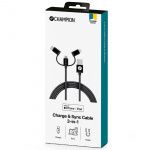 Champion Ladd&Synk kabel USB 3-in-1 1,5 Champion Ladd&Synk kabel USB 3-in-1 1,5