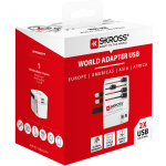 SKROSS World Adapter MUV 2xUSB (2,4A) Vit