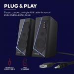 Trust GXT 609 Zoxa RGB Gaming speake