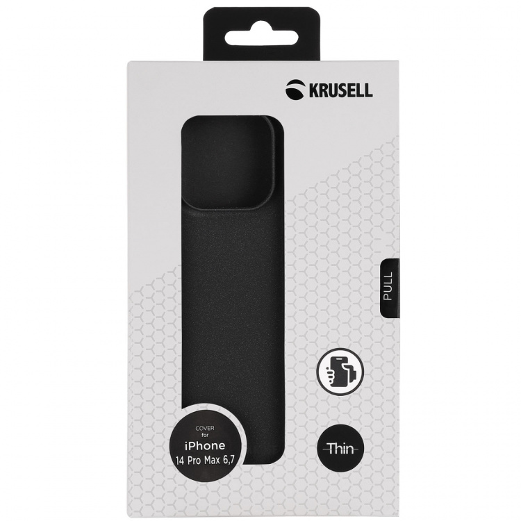 Krusell SandCover iPhone 14 Pro Max Musta