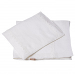 NG Baby Påslakanset Spjälsäng vit spet