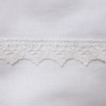 NG Baby Påslakanset Spjälsäng vit spet