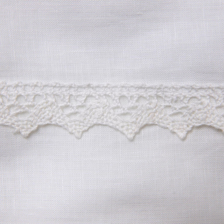 NG Baby Påslakanset Spjälsäng vit spet