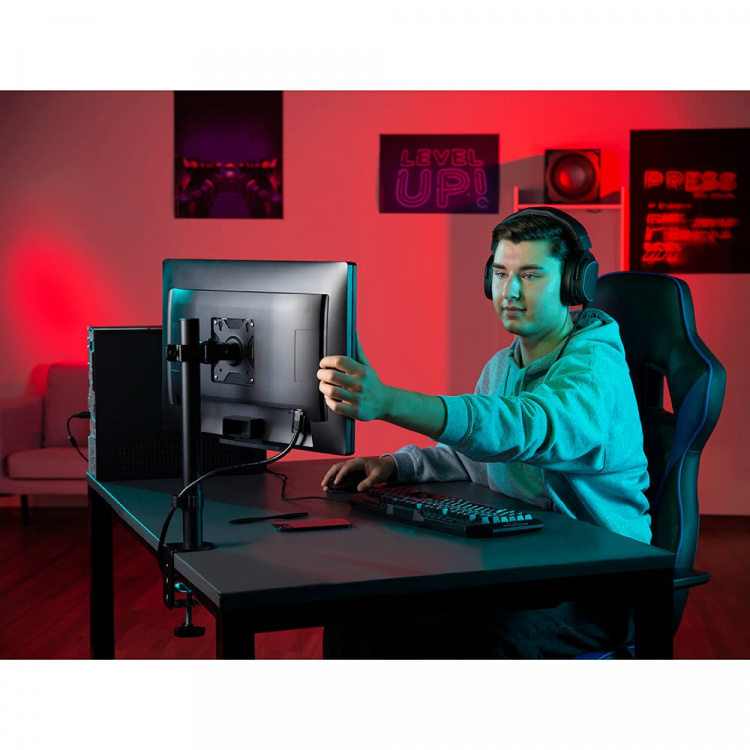 Hama Monitor Holder Work Out Single Black