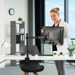 Hama Monitor Holder Work Out Single XL Black