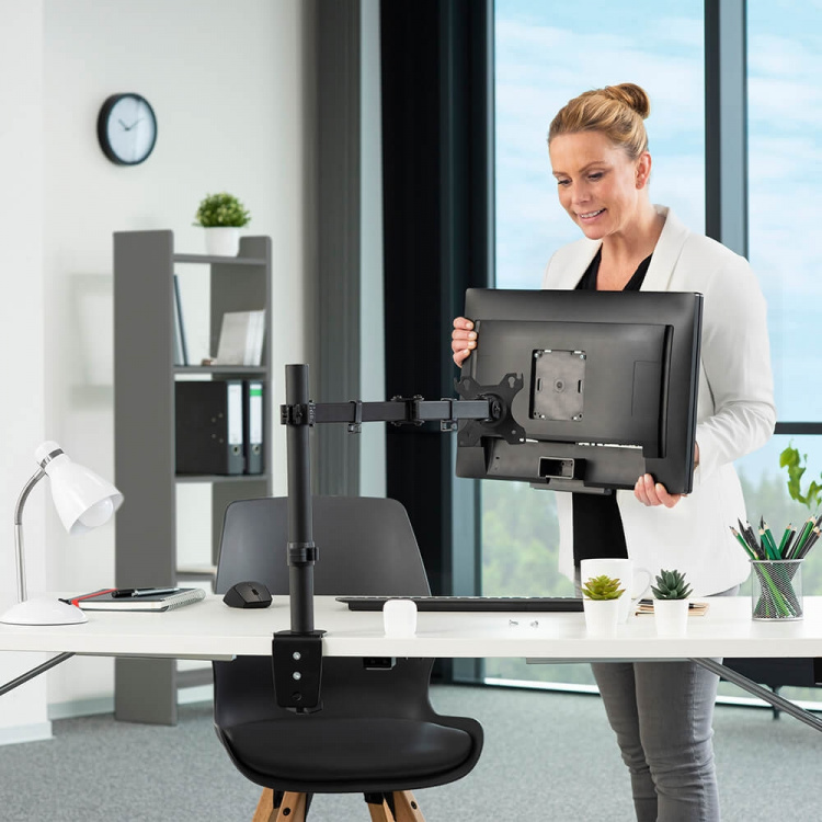 Hama Monitor Holder Work Out Single XL Black