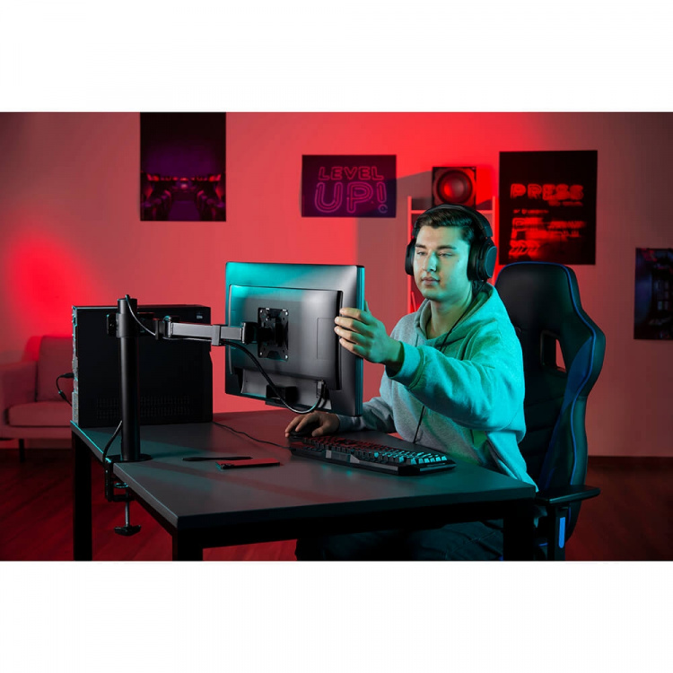 Hama Monitor Holder Operator Single XL Black Hama Monitor Holder Operator Single XL Black