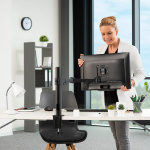 Hama Monitor Holder Operator Single XL Black Hama Monitor Holder Operator Single XL Black