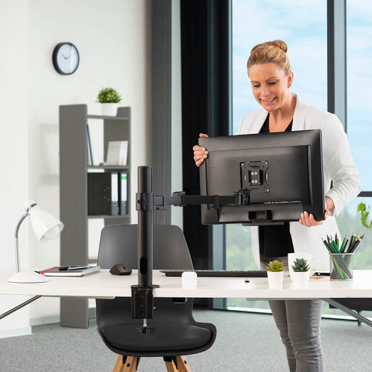 Hama Monitor Holder Operator Single XL Black Hama Monitor Holder Operator Single XL Black