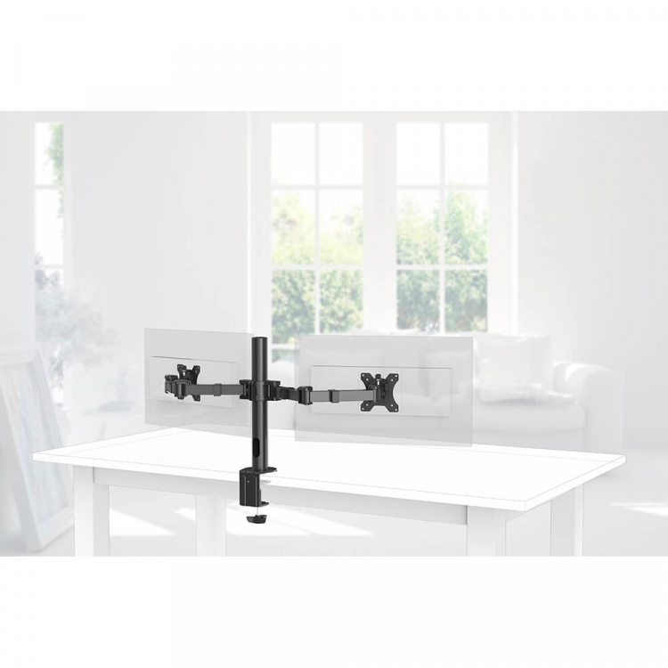 Hama Monitor Holder Operator Twin Black