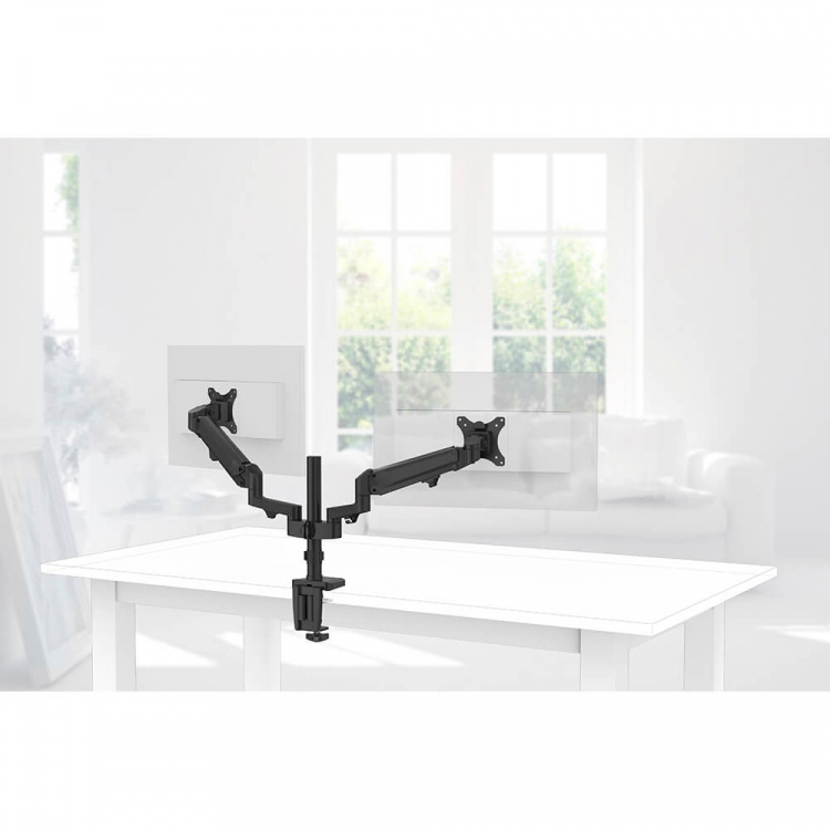 Hama Monitor Holder Performer Twin Black